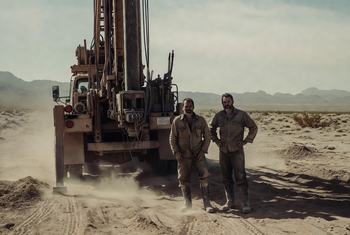 Superior Pro Drilling family crew on a job site in Arizona